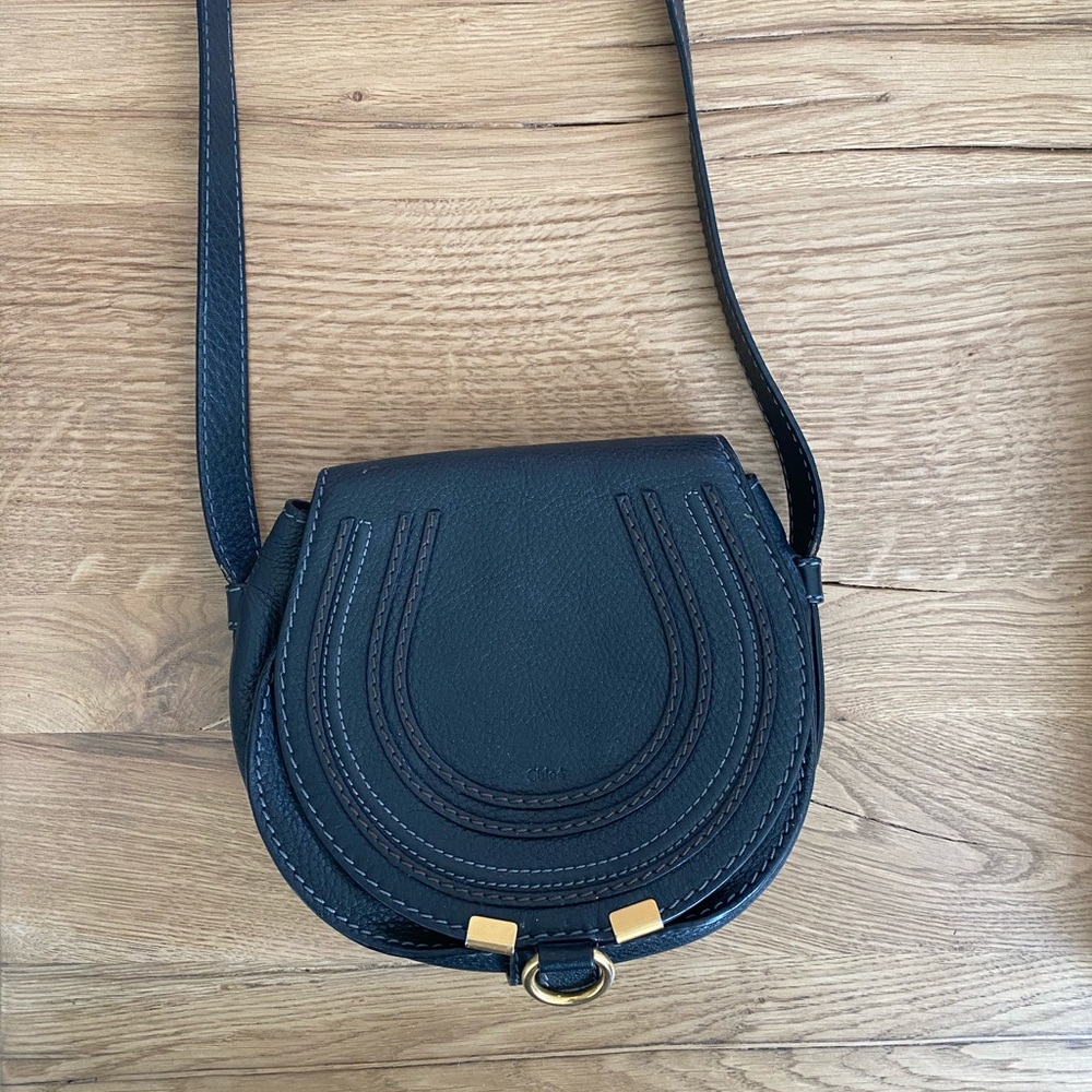 Authentic Chloe Mini Marcie Leather Crossbody Bag